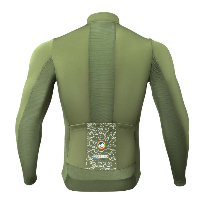 Rockbros TLWT001 ROAD TO SKY windproof insulated cycling jersey L - green