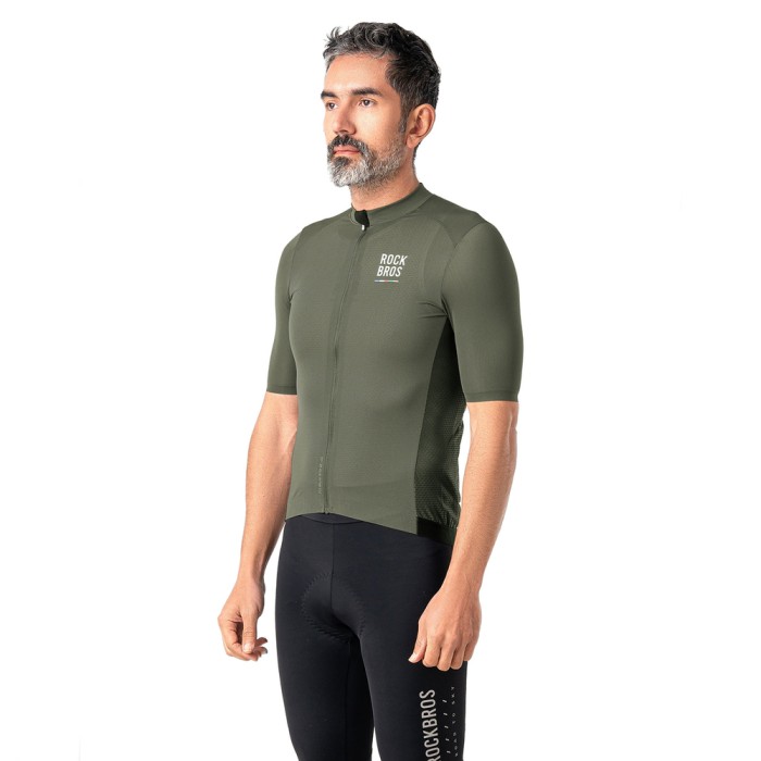 Rockbros 15220004002 ROAD TO SKY men&amp;#39;s cycling jersey short sleeve S - green
