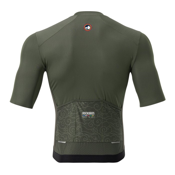 Rockbros 15220004003 ROAD TO SKY men&amp;#39;s cycling jersey short sleeve M - green