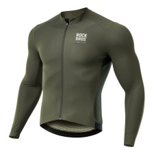 Rockbros 15220003002 ROAD TO SKY men&amp;#39;s long sleeve cycling jersey S - green