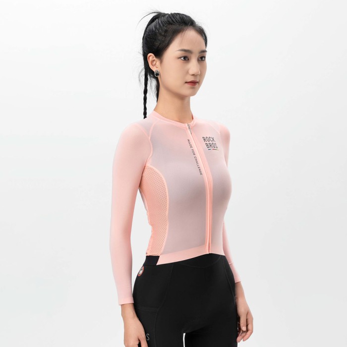 Rockbros 15110012010 ROAD TO SKY women&amp;#39;s cycling jersey long sleeve S - pink