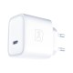 3mk Rayo Charger 20W PD3.0 PPS USB-C Wall Charger + USB-C / USB-C 3A 60W Cable - White
