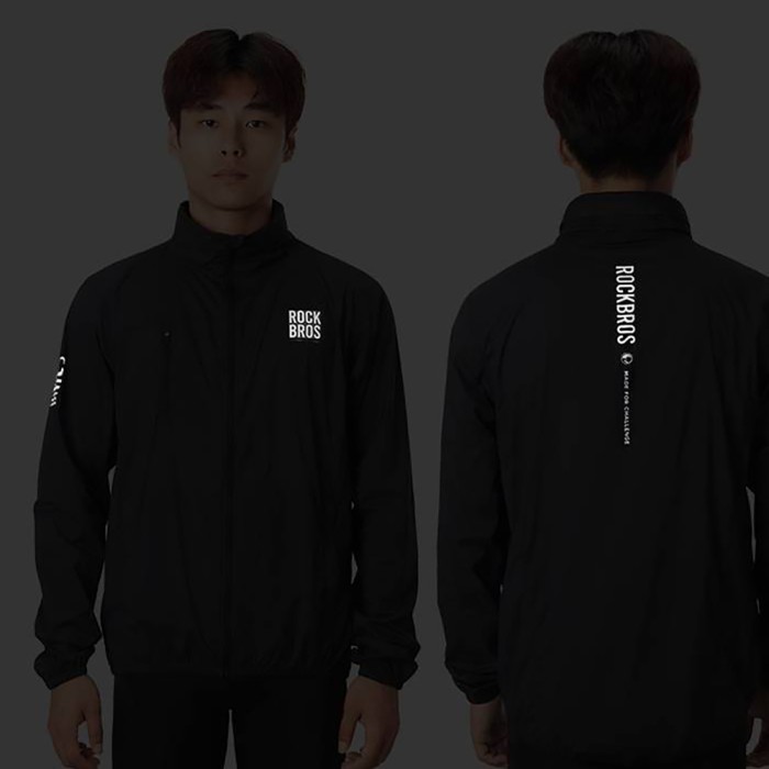 Rockbros TLWT002 ROAD TO SKY M Bicycle Windbreaker - Black