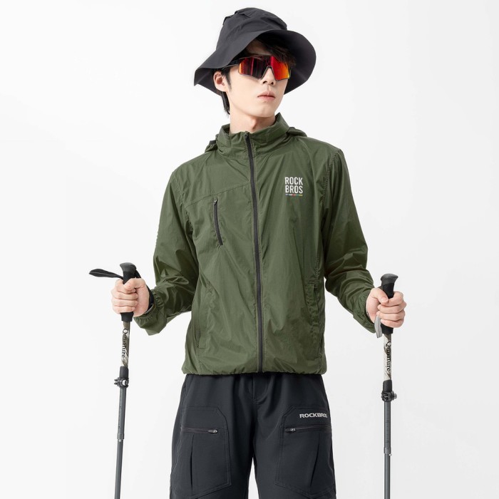 Rockbros TLWT002 ROAD TO SKY M Bicycle Windbreaker - Green