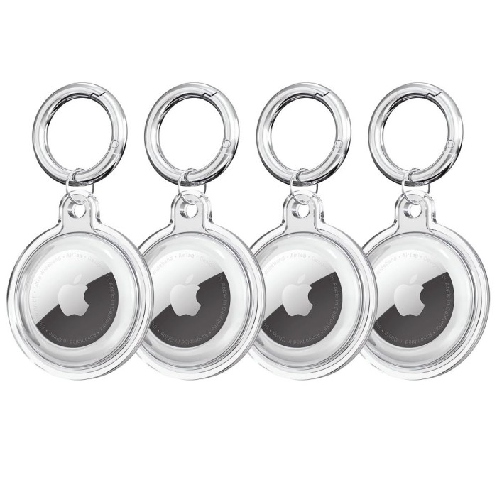 Tech-Protect Icon 4-pack Case for Apple AirTag - Transparent