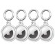 Tech-Protect Icon 4-pack Case for Apple AirTag - Transparent