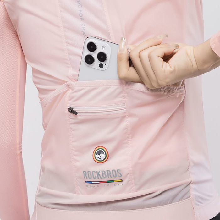 Rockbros TLMJ003 ROAD TO SKY women&amp;#39;s lightweight breathable cycling vest S - pink