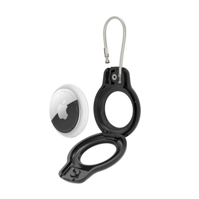 Tech-Protect Rough Vein 2-pack case for Apple AirTag - black