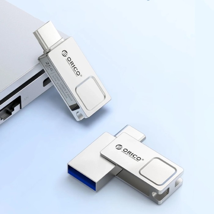 Orico U301 256GB USB-A USB-C USB 3.2 Gen 1 Pendrive - Silver