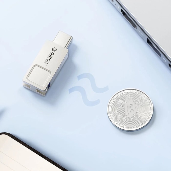 Orico U301 256GB USB-A USB-C USB 3.2 Gen 1 Pendrive - Silver