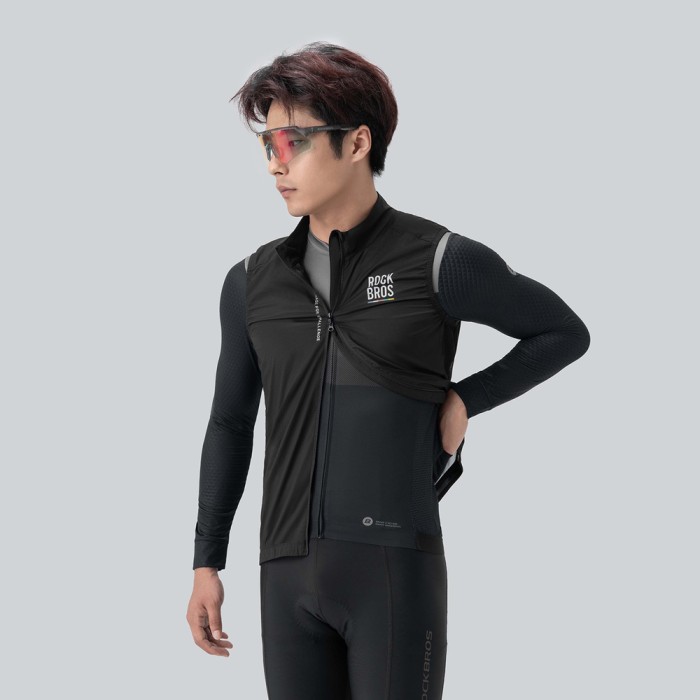 Rockbros TLMJ003-01 ROAD TO SKY men&amp;#39;s lightweight breathable cycling vest S - black
