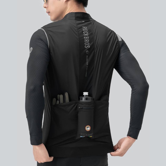 Rockbros TLMJ003-01 ROAD TO SKY men&amp;#39;s lightweight breathable cycling vest S - black