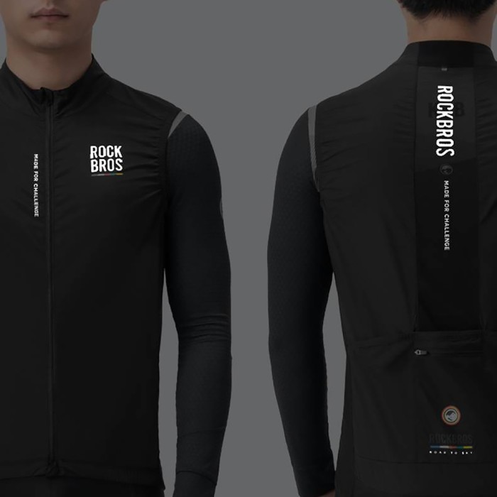 Rockbros TLMJ003-01 ROAD TO SKY men&amp;#39;s lightweight breathable cycling vest S - black