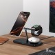 Tech-Protect QI15W-A45 3in1 Wireless Charger with MagSafe for Apple Devices - Black