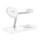 Tech-Protect QI15W-A45 3in1 Wireless Charger with MagSafe for Apple Devices - White