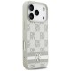 DKNY Checkered with Printed Stripes iPhone 17 Pro Case - Beige