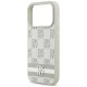 DKNY Checkered with Printed Stripes iPhone 17 Pro Case - Beige