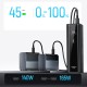 Cuktech PB200U Powerbank 210W 20000mAh 2x USB-C + USB-A with TFT display and 240W USB-C cable - black
