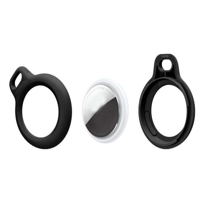 Tech-Protect Rough 2-pack case for Apple AirTag - black