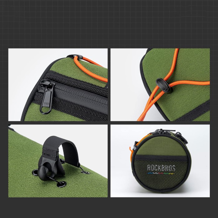 Rockbros TL002 ROAD TO SKY 1.5L Handlebar Bike Bag Waterproof - Green
