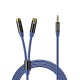 Orico AXRF audio cable mini jack 3.5 mm to 2x RCA female 2 m - blue
