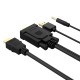 Orico XD-VATH VGA and mini jack 3.5 mm to HDMI Full HD 60 Hz cable with USB power 5 m - black