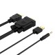 Orico XD-VATH VGA and mini jack 3.5 mm to HDMI Full HD 60 Hz cable with USB power 5 m - black