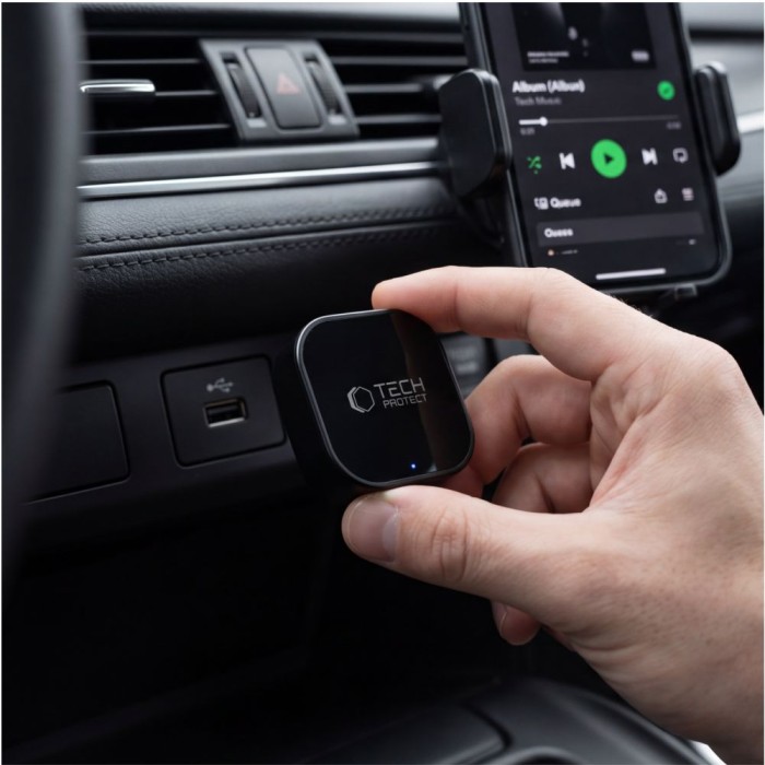 Tech-Protect Ultraboost CA01 USB Bluetooth 5.4 Apple CarPlay / Android Auto adapter - black