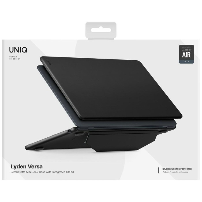 Uniq Lyden Versa Case for MacBook Air 13" 2022 / 2024 / 2025 / 2026 - Black