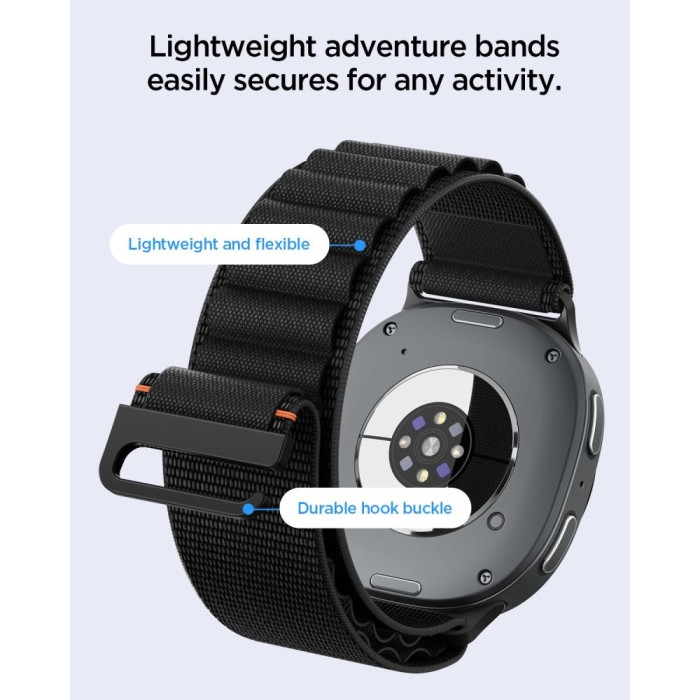 Spigen WBF1 Strap for Samsung Galaxy Watch 40/44/46 mm - Black