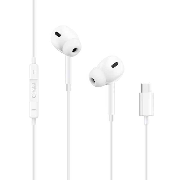 Tech-Protect Ultraboost Core G3 USB-C Wired Headphones - White