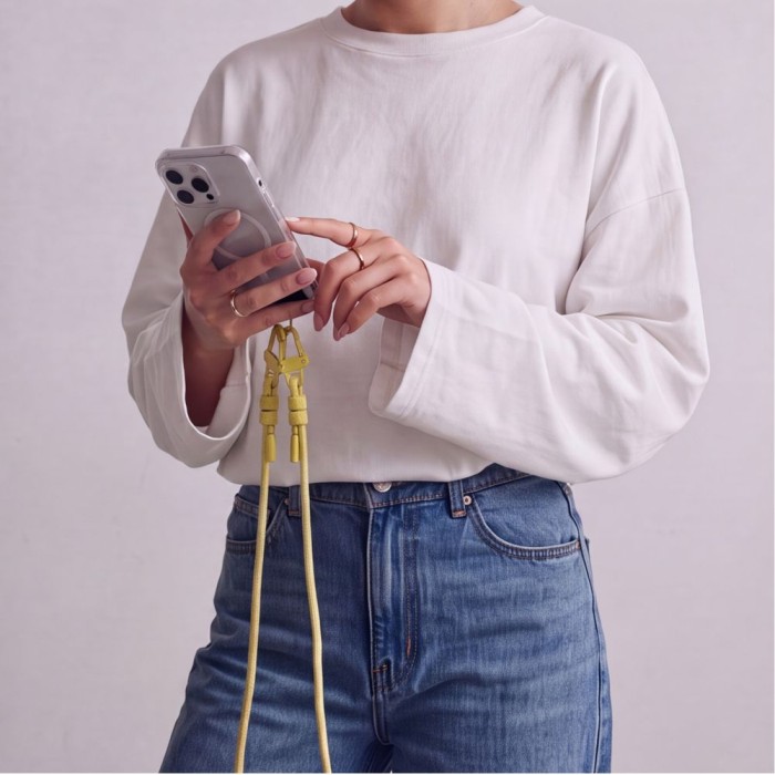 Tech-Protect C5SD Rope CrossBody Phone Lanyard - Yellow