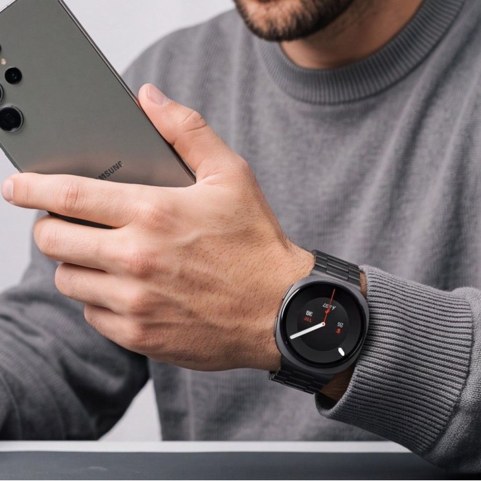 Tech-Protect Stainless Steel Bracelet for Samsung Galaxy Watch 40/44/46 mm - Black