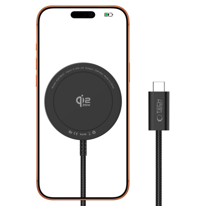 Tech-Protect A54 MagSafe 25W QI2.2 Wireless Charger - Black