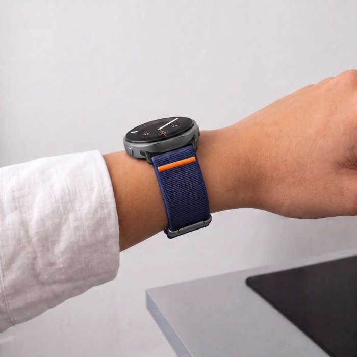 Tech-Protect Nylon Clasp Strap for Samsung Galaxy Watch 40/44/46 mm - Navy Blue