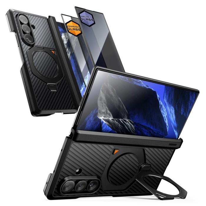 Supcase UB Aero MagSafe 2-Set Case for Samsung Galaxy Z Fold 8 Ultra - Black