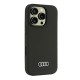 Audi Silicone Case iPhone 16 Pro 6.3" black/black hardcase AU-LSRIP16P-Q3/D1-BK