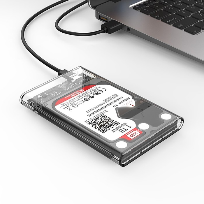 Orico 2139C3 2.5" HDD/SSD USB-C 5Gb/s Disk Drive - Transparent