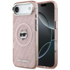 Karl Lagerfeld IML Choupette Head Logo MagSafe Case for iPhone Air - Pink