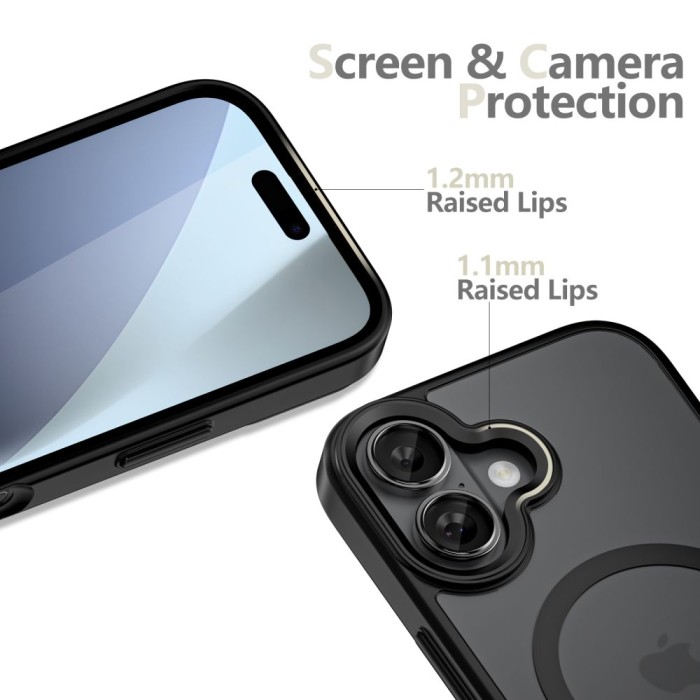 Tech-Protect MagMat XT 4-set MagSafe case for iPhone 17 - matte black