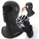 Wozinsky WKM-02B Balaclava Face Mask Motorcycle Bicycle Balaclava with Glasses Holes - Black