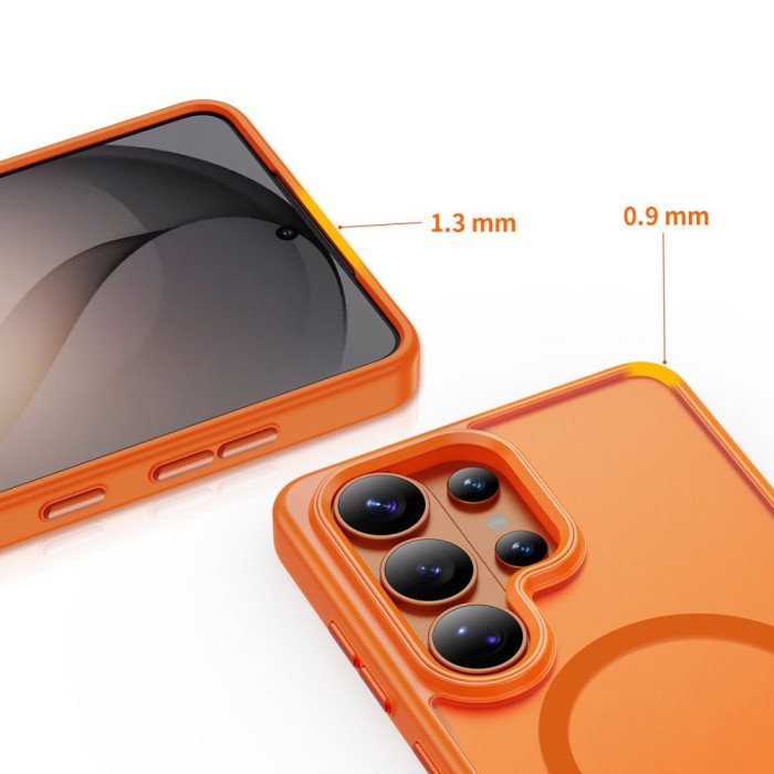Tech-Protect Magmat MagSafe Case for Samsung Galaxy S26 Ultra - Orange Matte