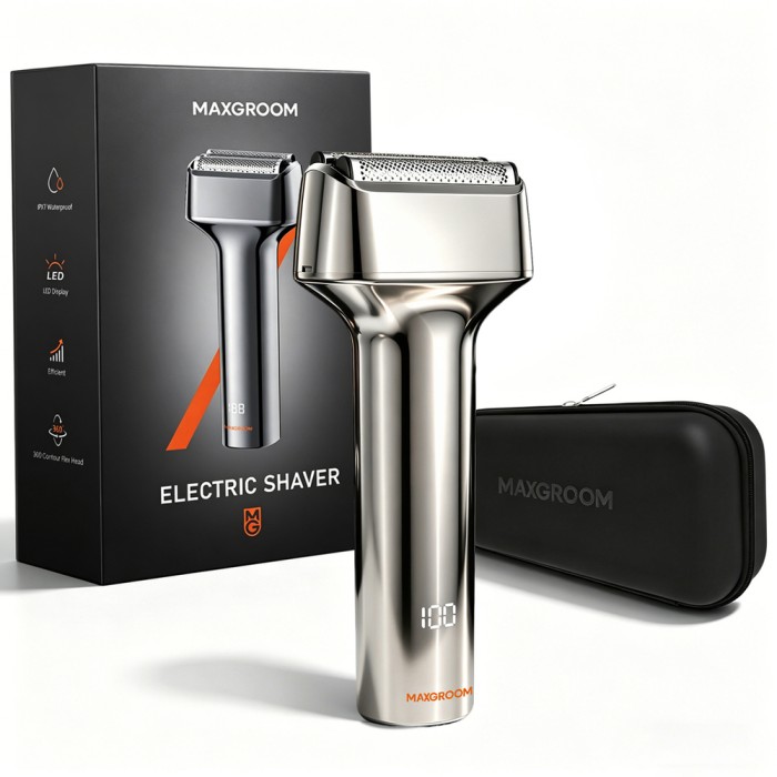 MAXGROOM WF-2037D foil electric shaver IPX7 - silver