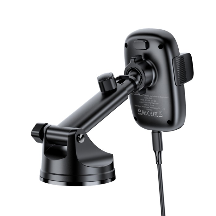 Acefast D49 Car Mount with Wireless Charger for Dashboard - Black