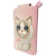 Nimmy New Big-Eye Cute Pets 2.0 Cat Magnetic Wallet with Phone Stand - Pink