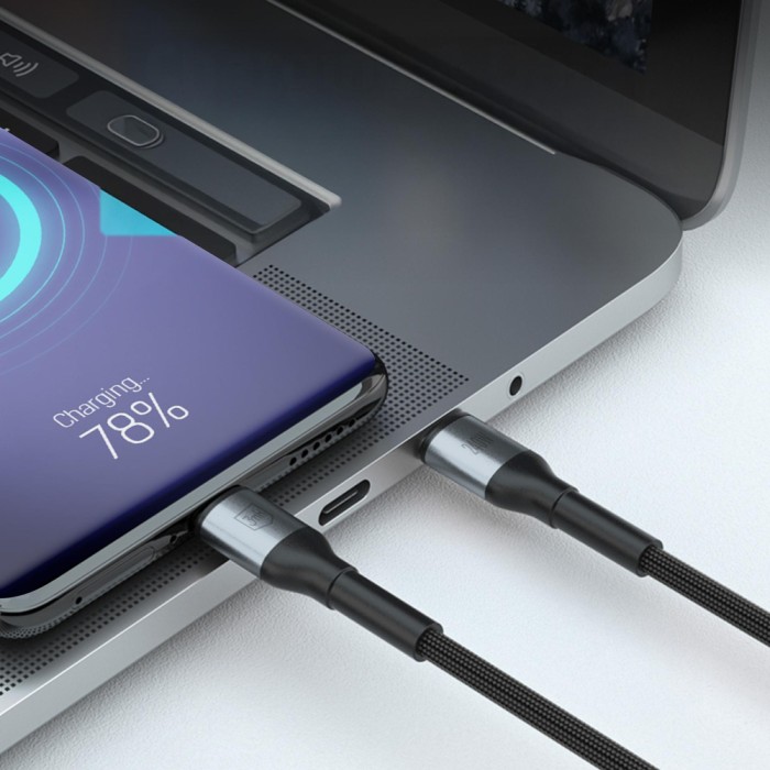3mk Hyper Cable N-SERIES USB-C / USB-C 3m PD 3.0 QC 3.0 48V / 5A 240W - black