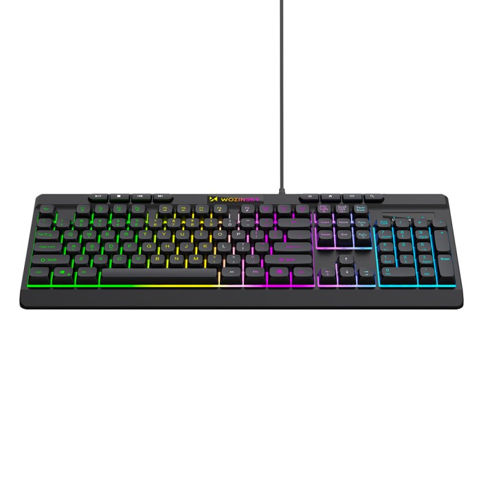 Wozinsky WKG-1044 Wired Backlit Membrane Gaming Keyboard - Black