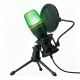 Wozinsky WM-W111 wired studio gaming microphone on a stand with RGB backlight - black