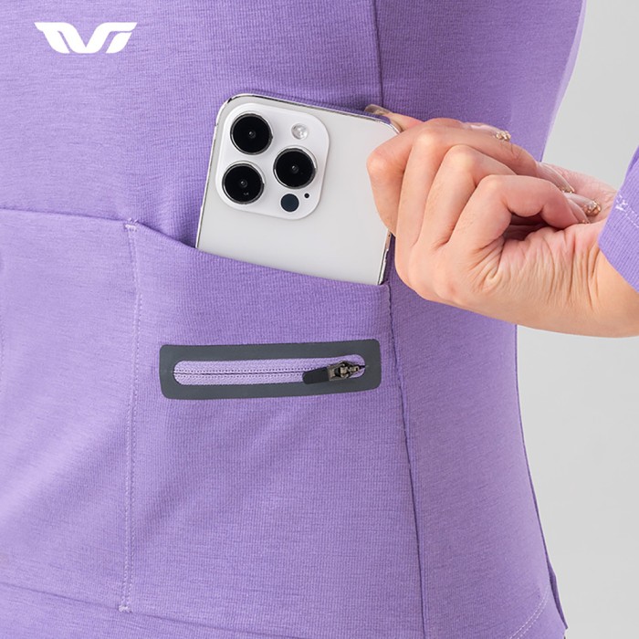 Rockbros YPW065 TVI Women&amp;#39;s Long Sleeve Cycling Jersey Fall/Winter M - Purple