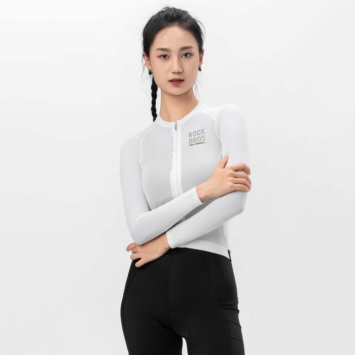 Rockbros 15110012003 ROAD TO SKY women&amp;#39;s cycling jersey long sleeve S - white